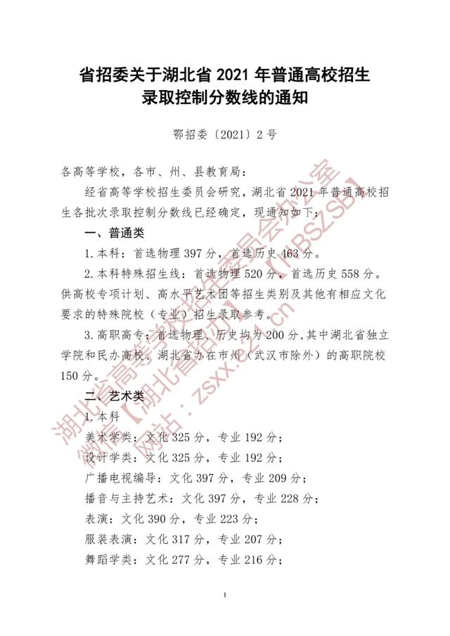 關(guān)于2021年高考最低分數(shù)線的信息